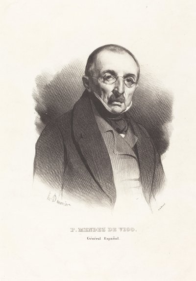 Generál P. Mendez Vigo od Honoré Daumier