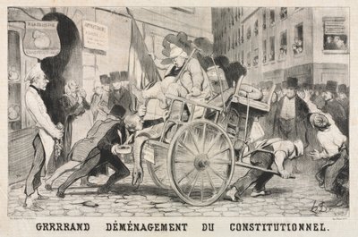 Velké odstranění ústavního zřízení od Honoré Daumier