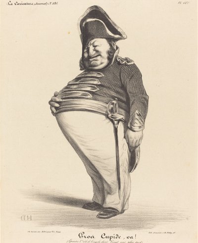 Velký Amor, běž! od Honoré Daumier