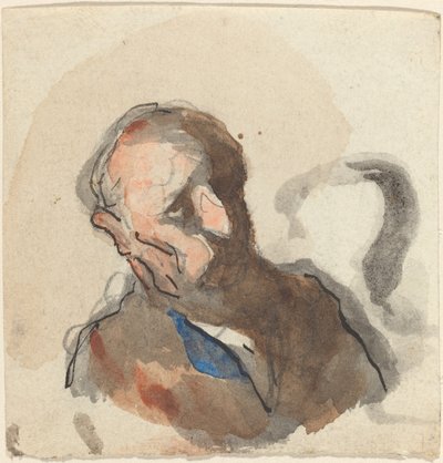 Hlava muže od Honoré Daumier