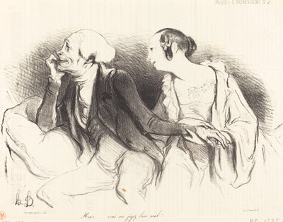 Henri!... velmi špatně mě soudíš!... od Honoré Daumier