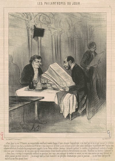 Včera v rue Saint-Honoré... starý muž od Honoré Daumier