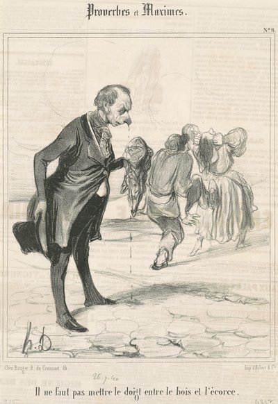 Nedávejte prst... od Honoré Daumier