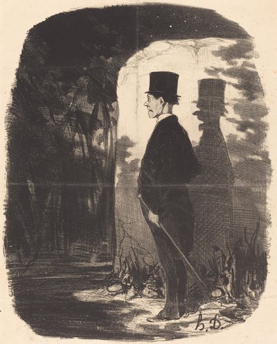Netřeba dodávat, že musím přejít toto... dřevo... od Honoré Daumier