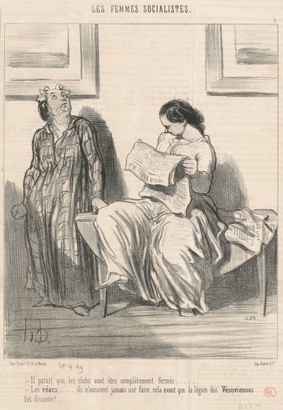 Zdá se, že kluby budou... zavřené... od Honoré Daumier