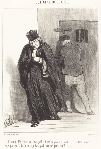 Zdá se... že můj chlap je velký darebák... od Honoré Daumier