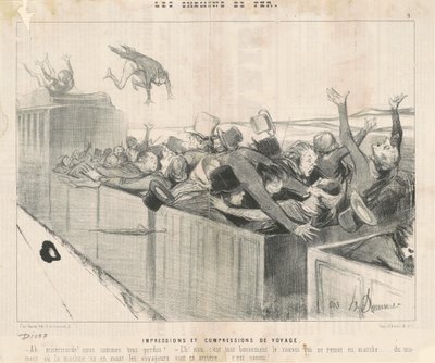 Cestovní tisky a komprese od Honoré Daumier