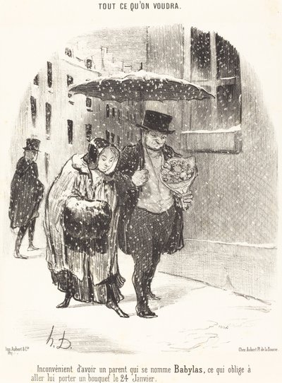 Nevýhoda mít rodiče jménem Babylas... od Honoré Daumier