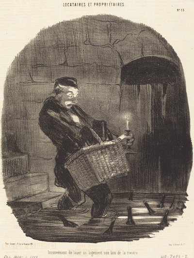 Nevýhoda pronájmu... nedaleko řeky od Honoré Daumier
