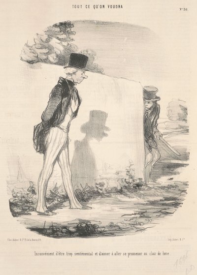 Nevýhodou přílišného sentimentu... od Honoré Daumier