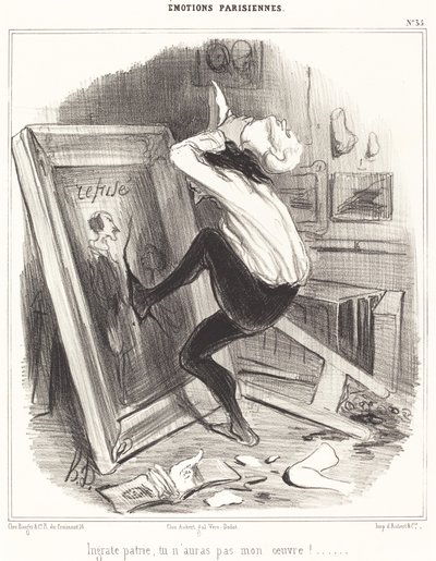 Nevděčná vlast, nebudeš mít moji práci!... od Honoré Daumier