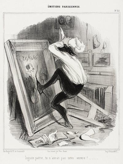 Nevděčná země, mou práci nedostaneš!... od Honoré Daumier