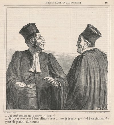 Mluvil jsem... tři a půl hodiny! od Honoré Daumier