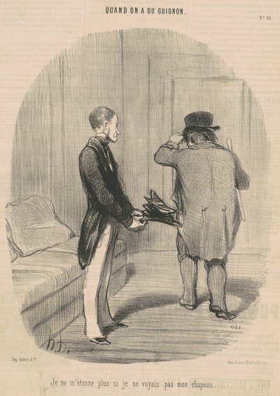 Už se nedivím, že jsem neviděl svůj klobouk... od Honoré Daumier