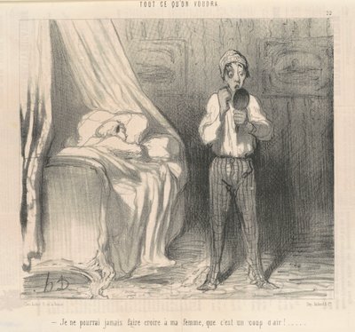 Nikdy jsem nedokázal své ženě uvěřit... od Honoré Daumier