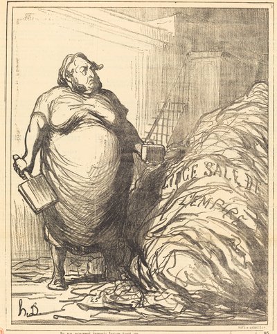 Nikdy to nemůžu všechno smýt od Honoré Daumier