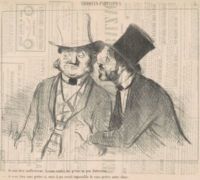Jsem velmi nešťastný, pokud dovolíte... od Honoré Daumier