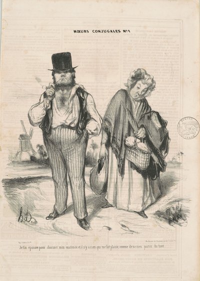 Vzal jsem si tě, abych okouzlil svou existenci... od Honoré Daumier