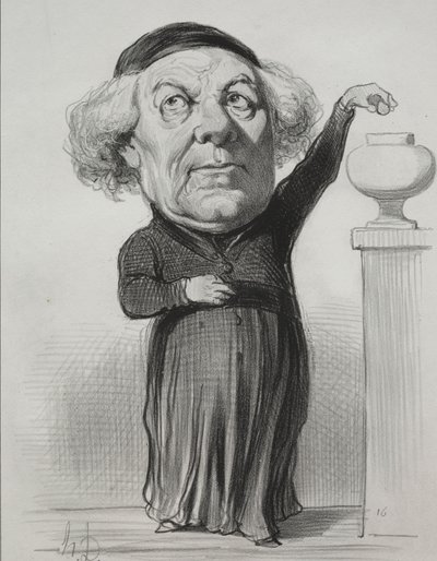 Jean-Jacques Fayet, biskup z Orleansu od Honoré Daumier