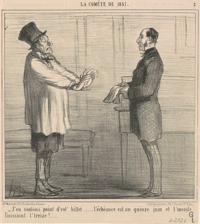 Nechci tvůj lístek... od Honoré Daumier