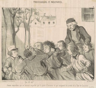 Bezohlední mladí lidé, kteří se nechají unést... od Honoré Daumier