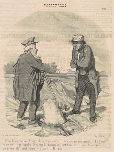 Říkám ti, že jsi narušil limit... od Honoré Daumier