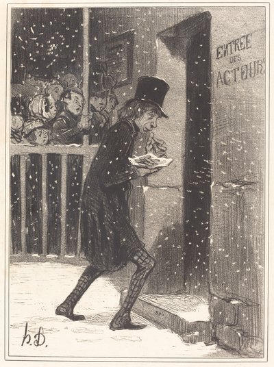 Herec The Tightrope Walker od Honoré Daumier