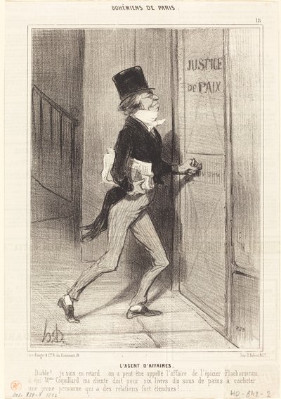 Obchodní zástupce od Honoré Daumier