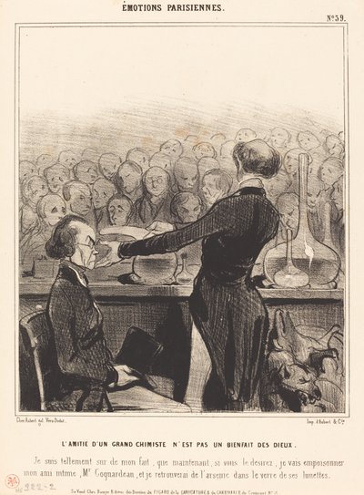 Přátelství velkého chemika... od Honoré Daumier
