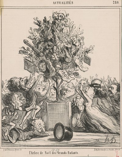 Velký dětský vánoční stromeček od Honoré Daumier