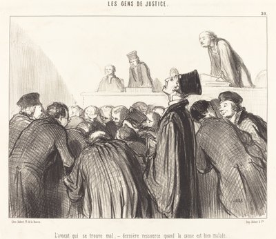 Právník, který je nemocný od Honoré Daumier