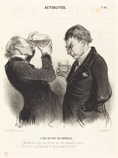 Voda ze studny Grenelle od Honoré Daumier