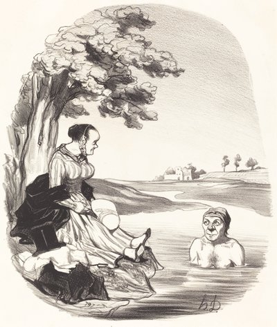 Voda je vynikající... ujišťuji vás... od Honoré Daumier