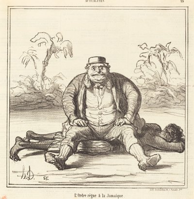 Řád vládne na Jamajce od Honoré Daumier