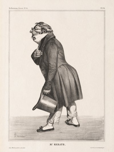 La Caricature, Pl. 314, Comte de. Keratry od Honoré Daumier