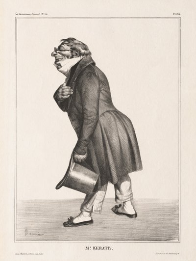 La Caricature, Pl. 314, okres. Keratry, 1833. od Honoré Daumier