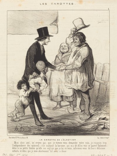 Mrkev voleb od Honoré Daumier