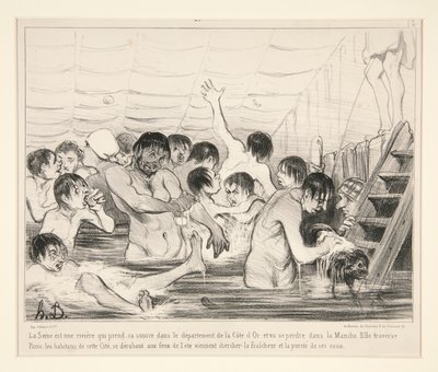 Seina je řeka, která pramení v departementu Cote d od Honoré Daumier