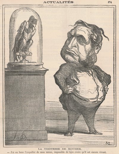 Rouherův smutek od Honoré Daumier