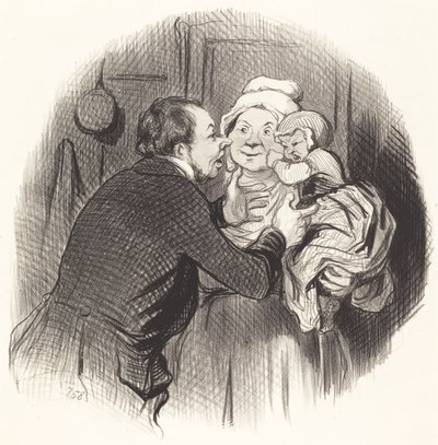 Návštěva u sestry od Honoré Daumier