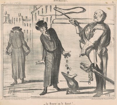 Kabelka nebo knot! od Honoré Daumier