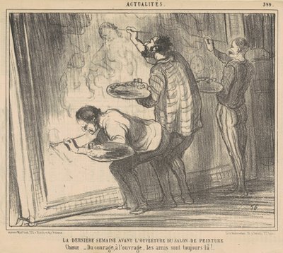 Poslední týden před zahájením výstavy... od Honoré Daumier