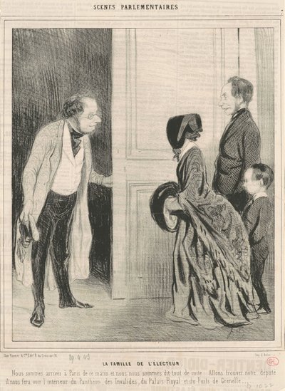 Voličova rodina od Honoré Daumier