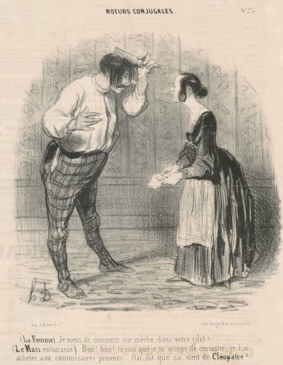 Manželka. Právě jsem objevil knot... od Honoré Daumier