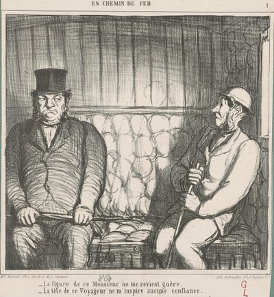 Tvář tohoto pána se sotva vybaví... od Honoré Daumier