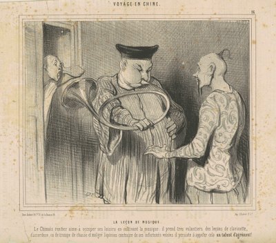 Hudební lekce od Honoré Daumier
