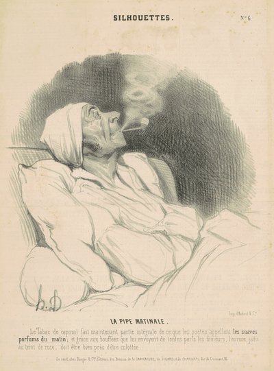 Ranní kouření od Honoré Daumier