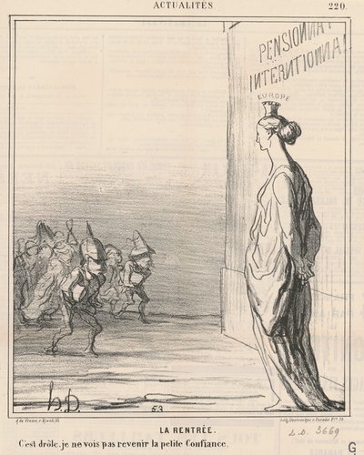 Začátek školního roku od Honoré Daumier