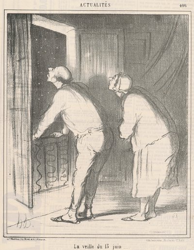 Den před 13. červnem od Honoré Daumier