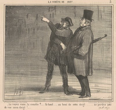 Vidíš tu kometu? ... Tam nahoře ... od Honoré Daumier